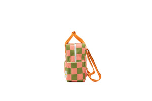 Sac à dos Farmhouse damier - SPROUT GREEN & FLOWER PINK