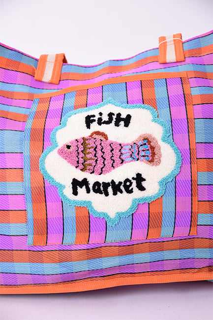 Grand Cabas Canvas - ROSE & BLEU FISH MARKET