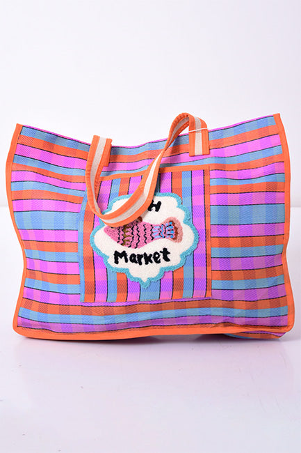 Grand Cabas Canvas - ROSE & BLEU FISH MARKET