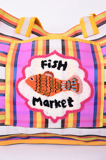 Grand Cabas Canvas - JAUNE FISH MARKET