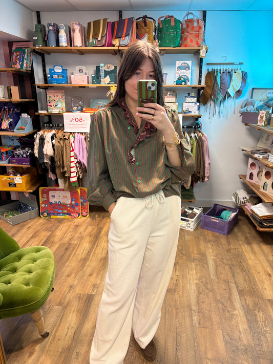 Chemise RAYURE VERTE - Alya