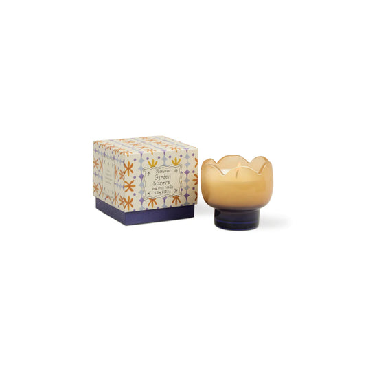 Bougie TULIPE - ORANGE & BLEU