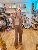 Charger l&#39;image dans la galerie, Pantalon JAVA FOSSIL/DARK - Objlisa wide
