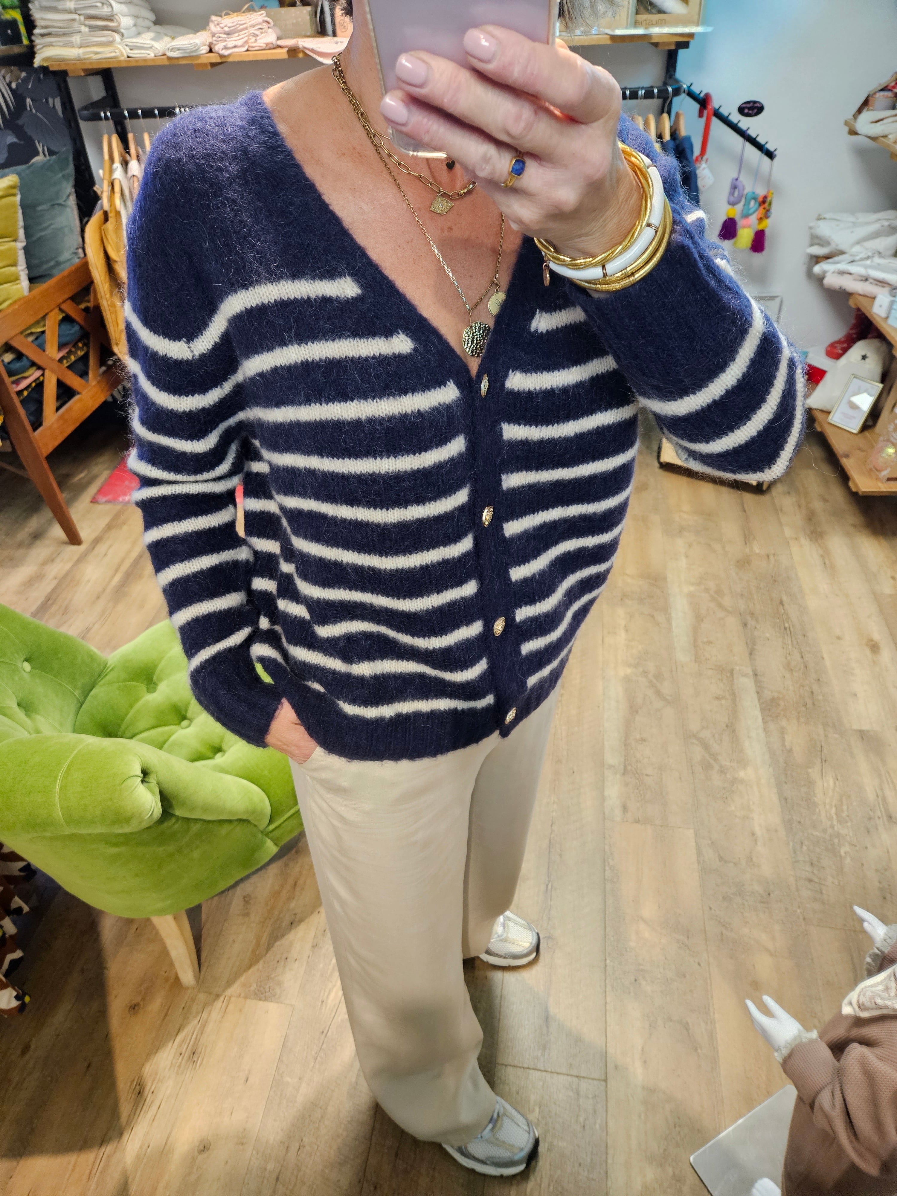 Cardigan NAVY - Alecia
