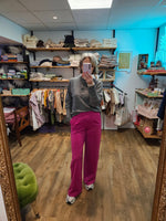 Charger l&#39;image dans la galerie, Pantalon FUCHSIA-Ihkate sus long
