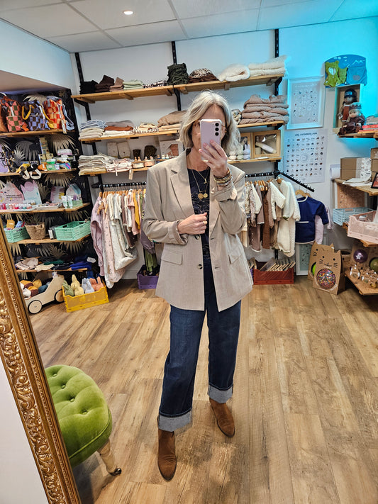 Blazer TAN MÉLANGE -Ihtannie