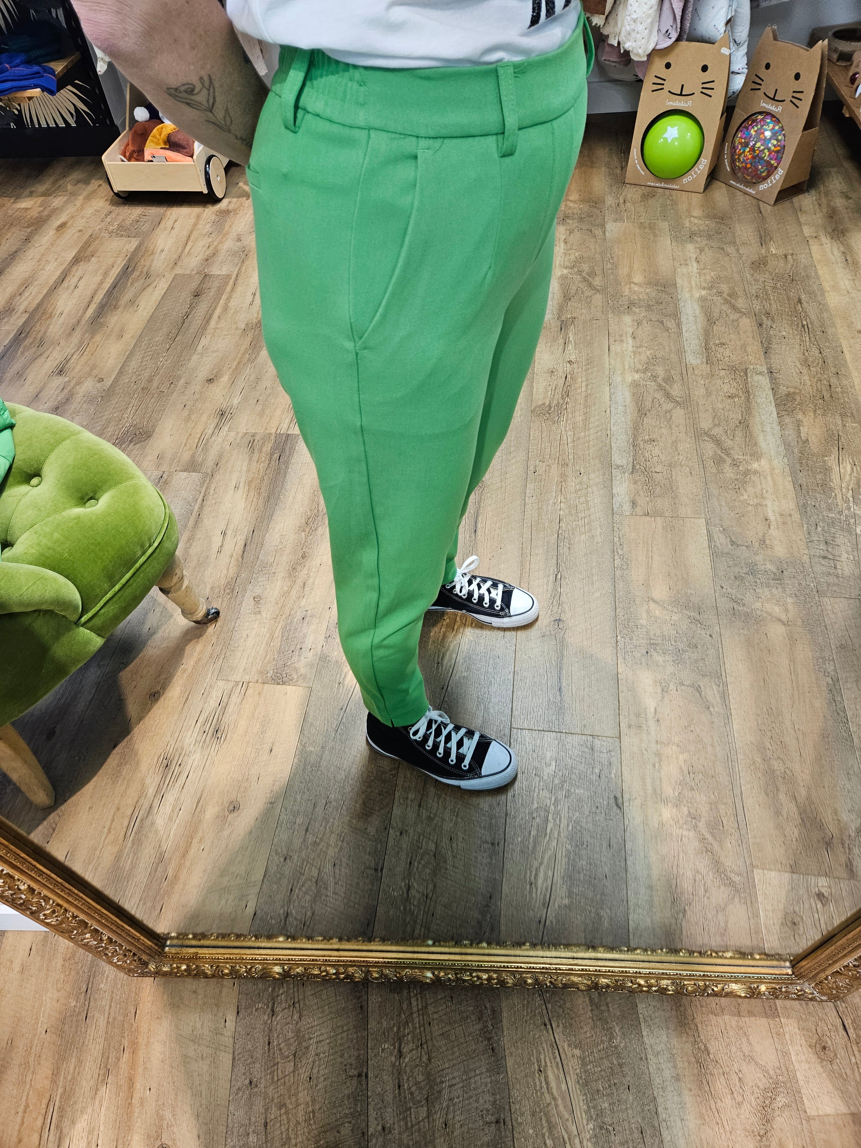 Pantalon VIBRANT GREEN - Objlisa slim
