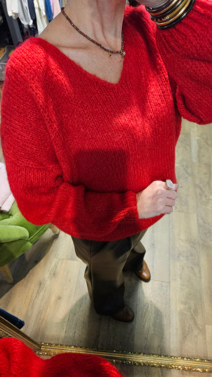 Pull CERISE - Rosalie