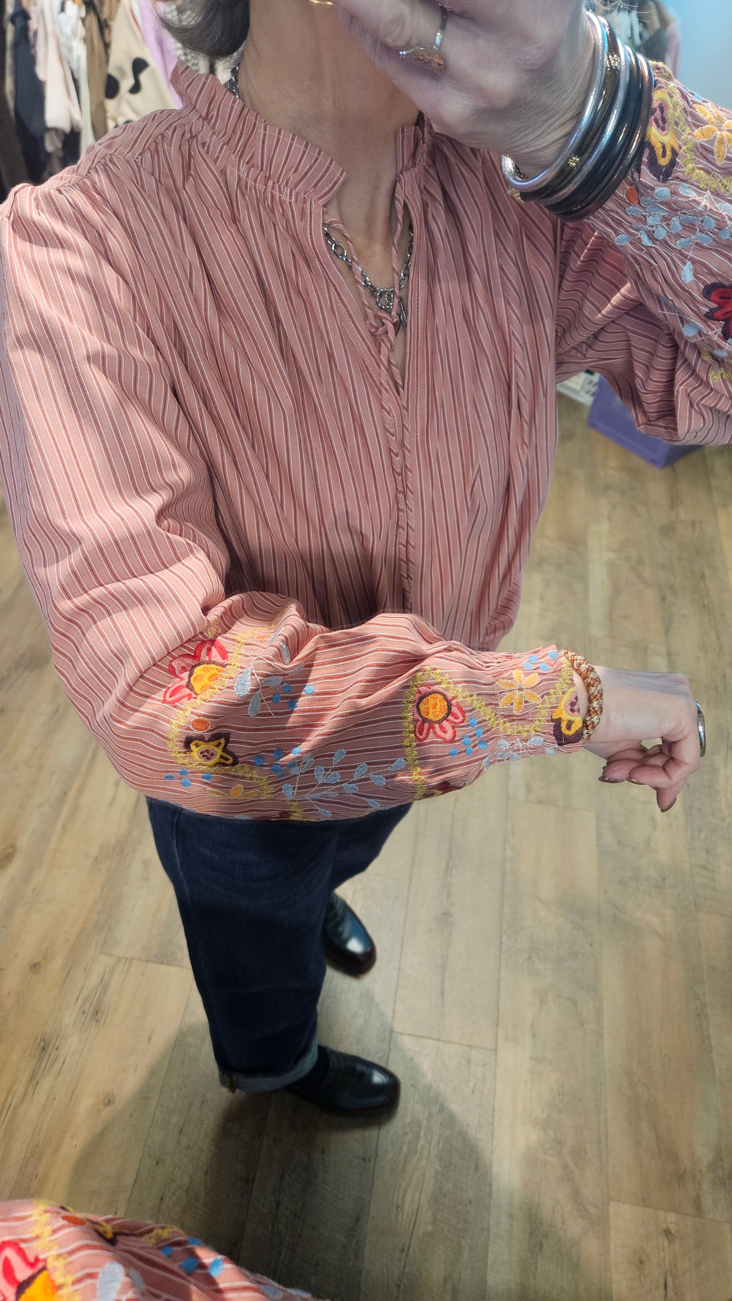 Chemise RAYURE BRIQUE - Dane