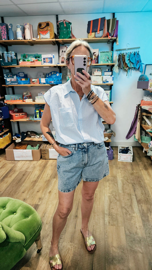 Chemise RAYURES BLEUES - Agathe