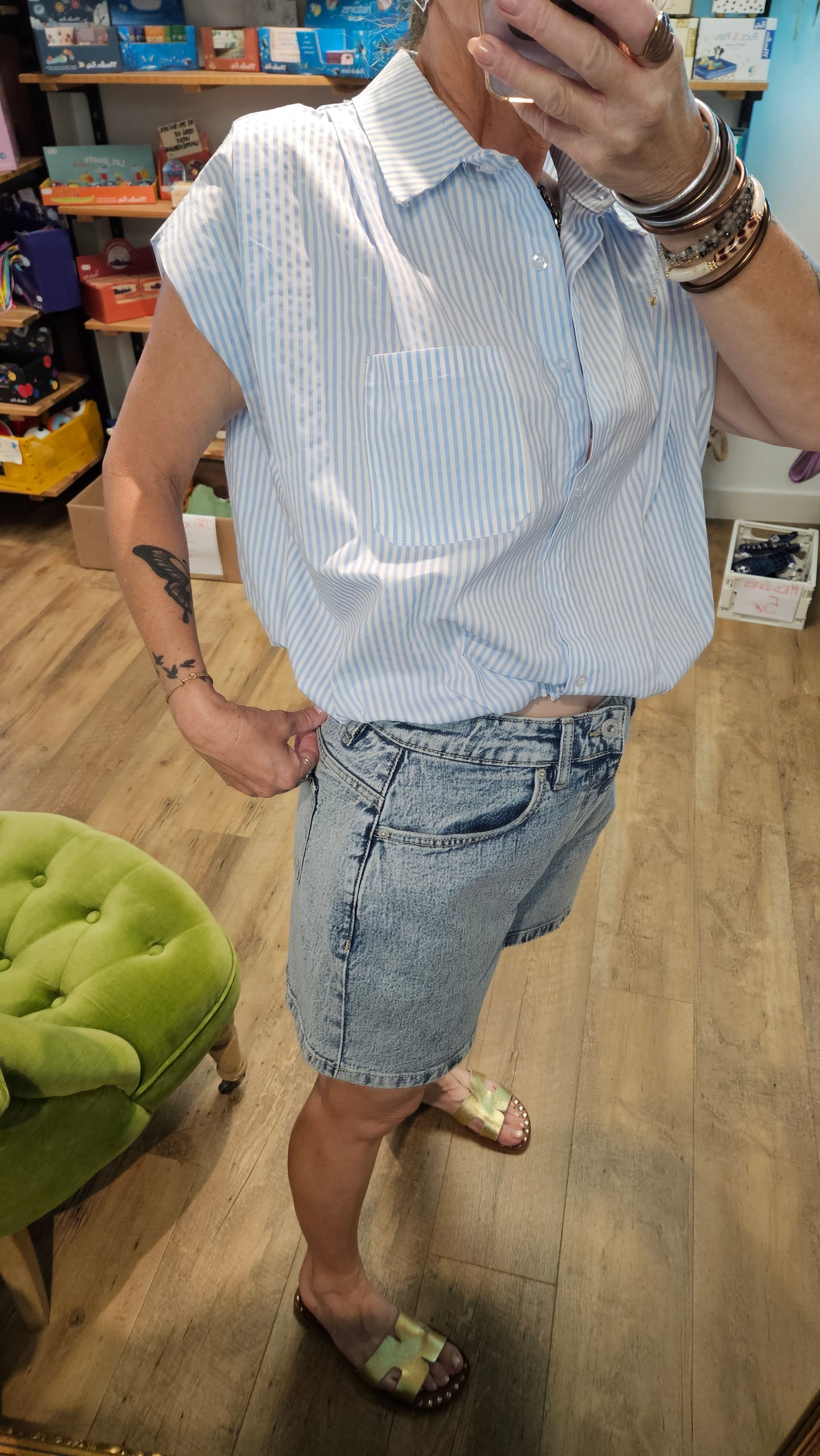 Chemise RAYURES BLEUES - Agathe