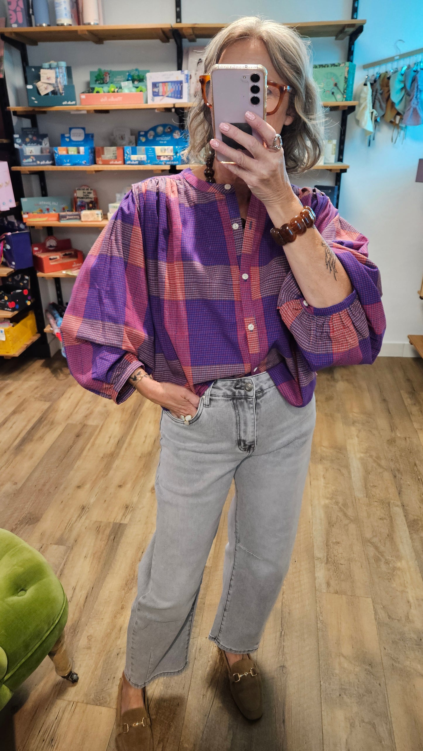 Top CARREAUX VIOLETS - Janet