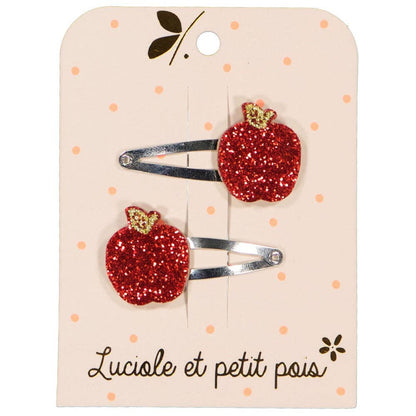 Barrettes pomme (paire)