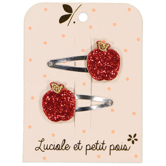 Barrettes pomme (paire)