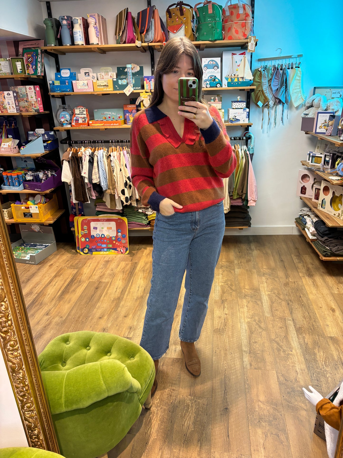 Pull RAYURE BORDEAUX - Paulo