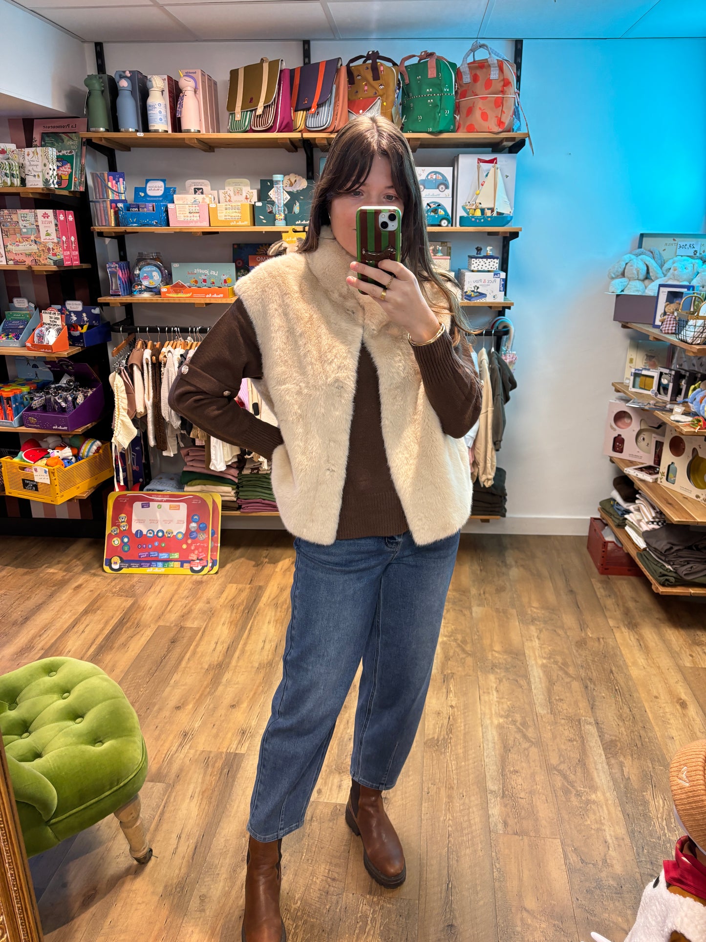 Veste sans manche BEIGE - 3303