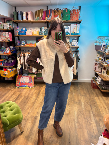 Veste sans manche BEIGE - 3303