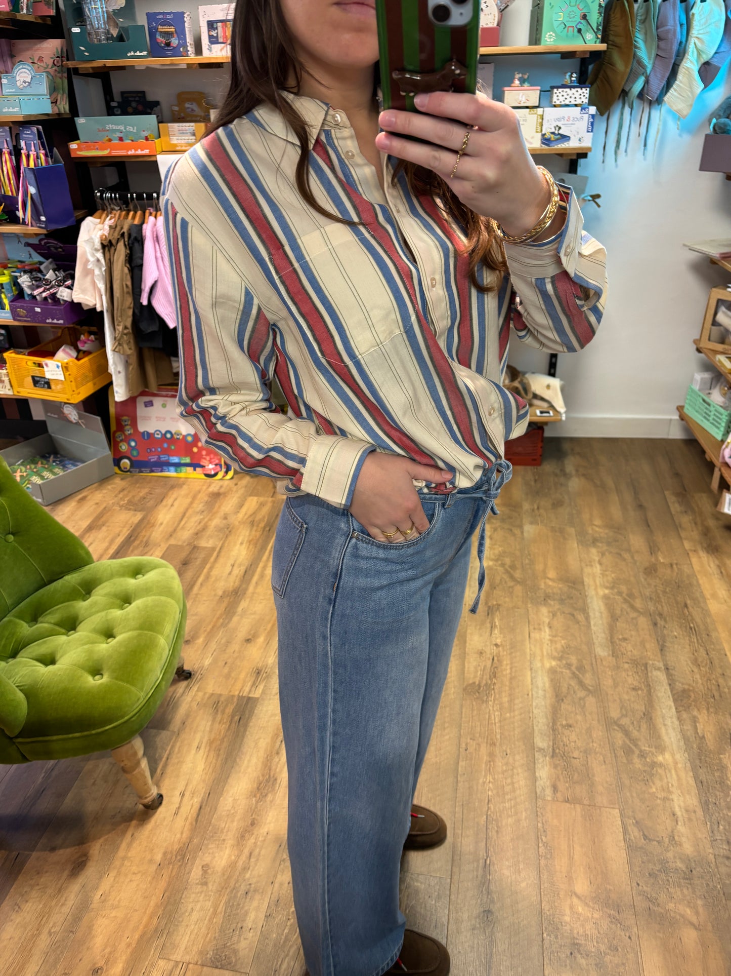 Chemise BLUE + RED - Ihfania