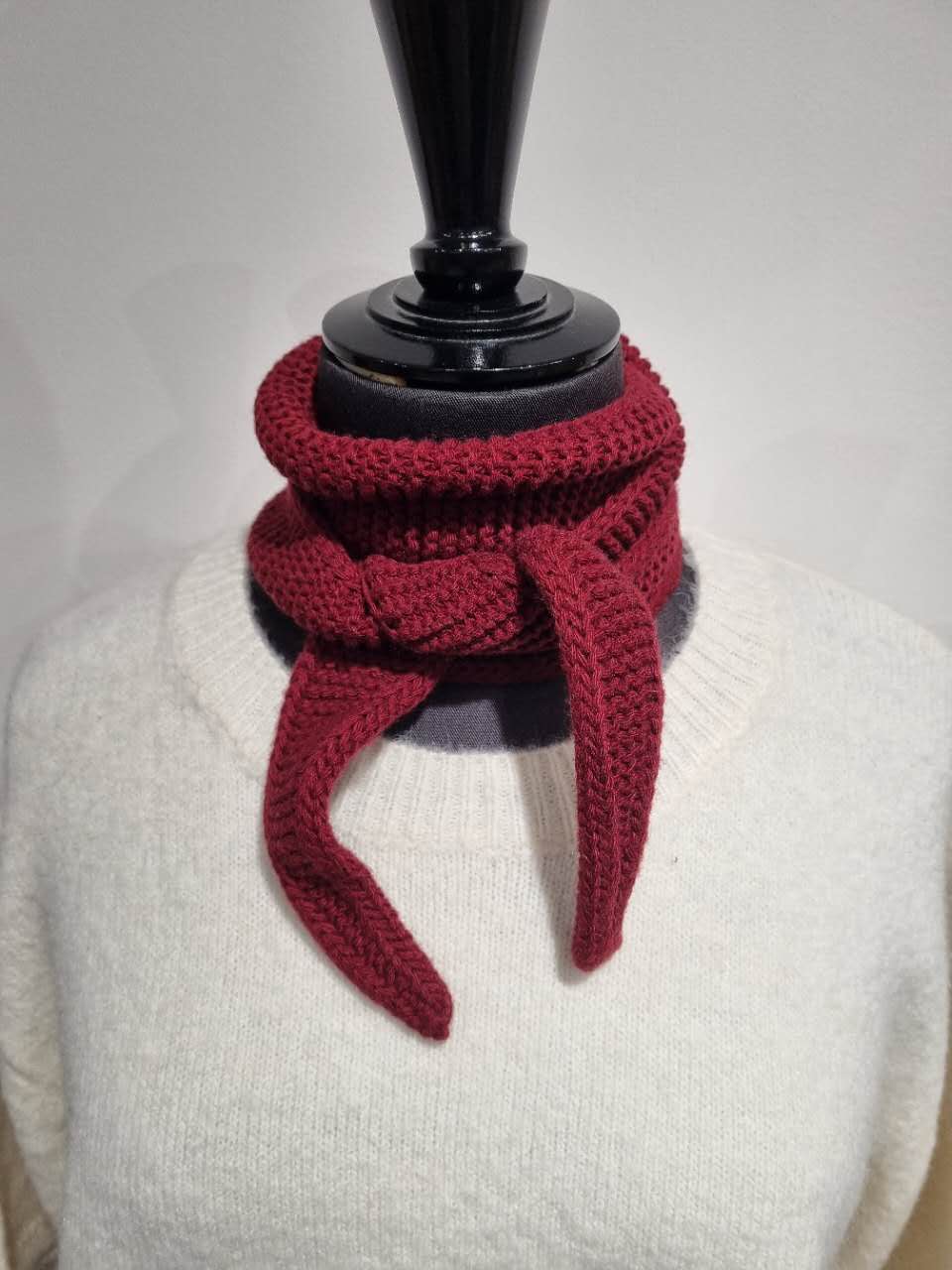 Sophie scarf LIE DE VIN