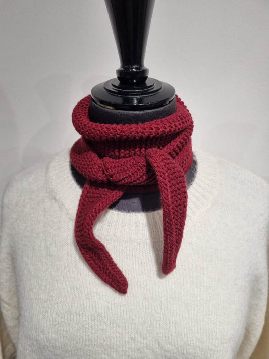 Sophie scarf LIE DE VIN