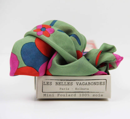 Foulard VERT - Mini Sakura