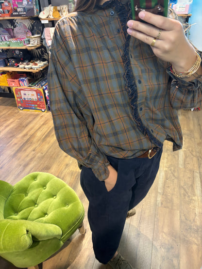 Chemise CARREAUX CELADON - Montana