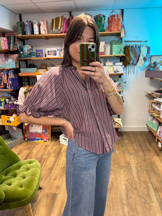 Chemise RAYURES VIOLET - Clery