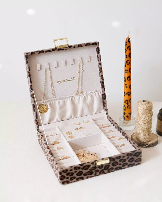 Boîte à bijoux ANNE - LEOPARD