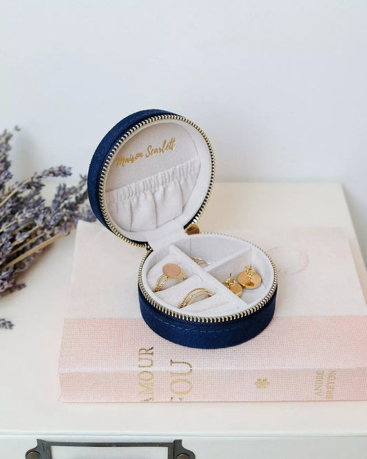 Boîte à bijoux YVONNE - BLEU MARINE