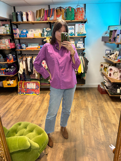 Blouse à col à volants « Lola »: VIOLET