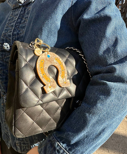 Porte-clés + Charme de Sac Lucky Fer à cheval - Solar Eclipse