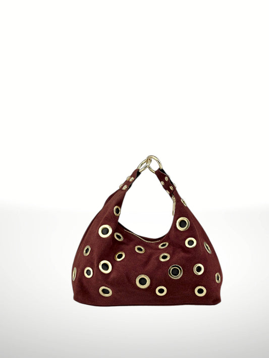 Sac en cuir suédé LIE DE VIN- Genesis