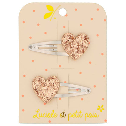 Barrettes coeur (paire)