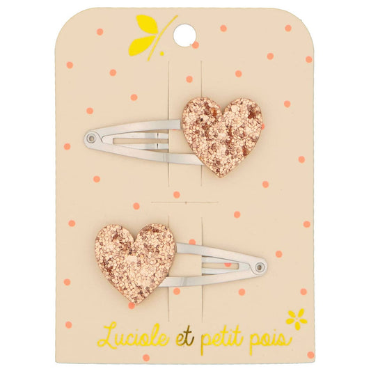 Barrettes coeur (paire)