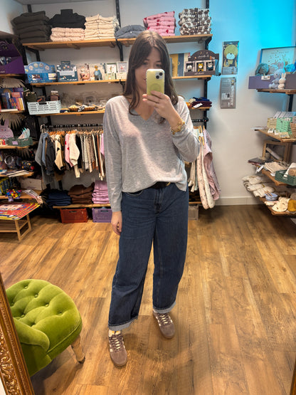 Pull GRIS CHINE - Melya