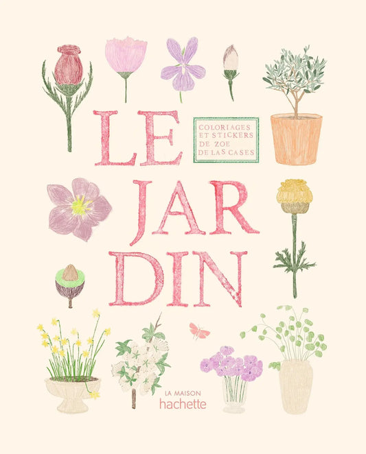 Carnet de coloriages et stickers - Le Jardin