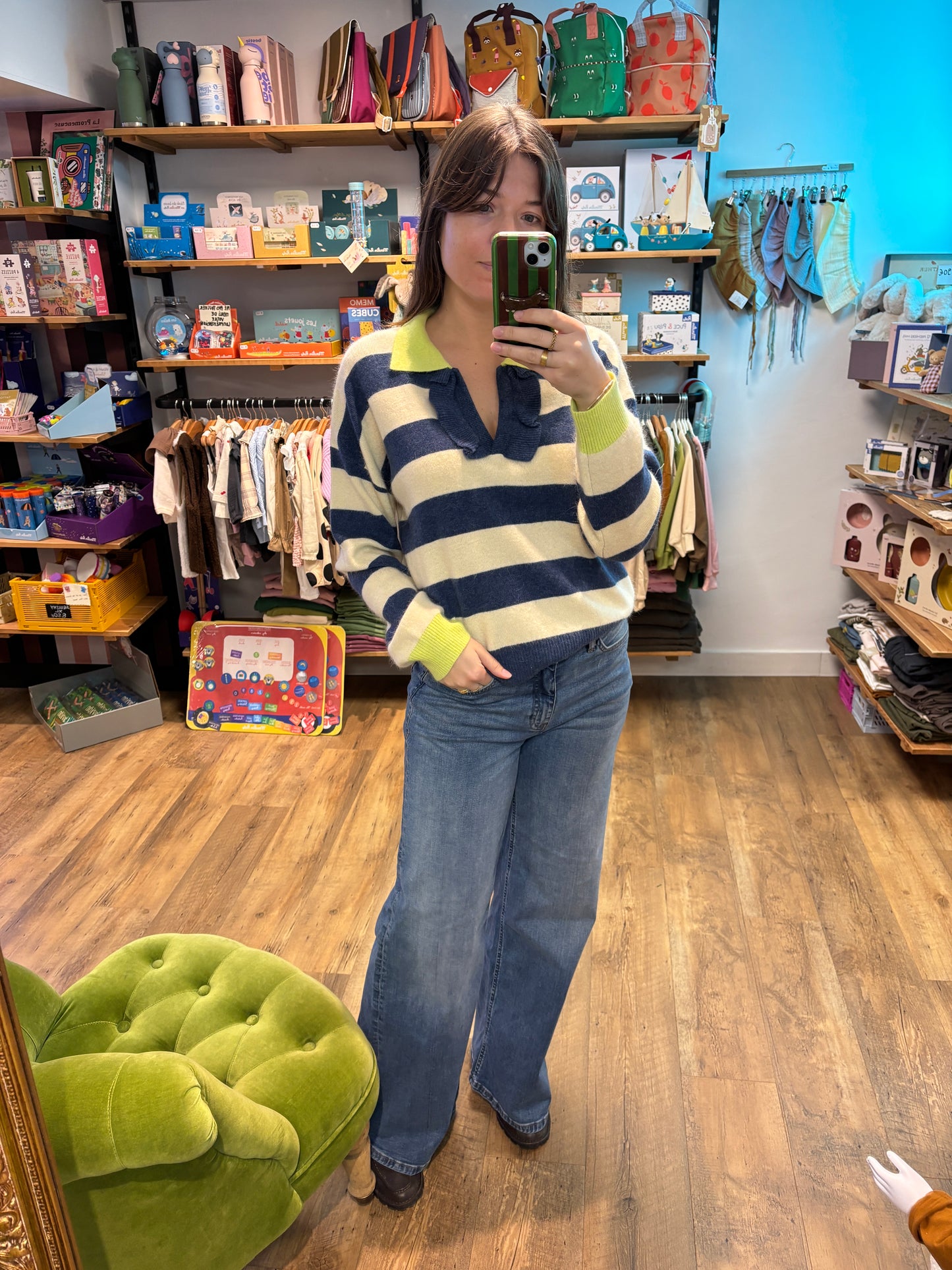 Pull RAYURE ECRU - Paulo