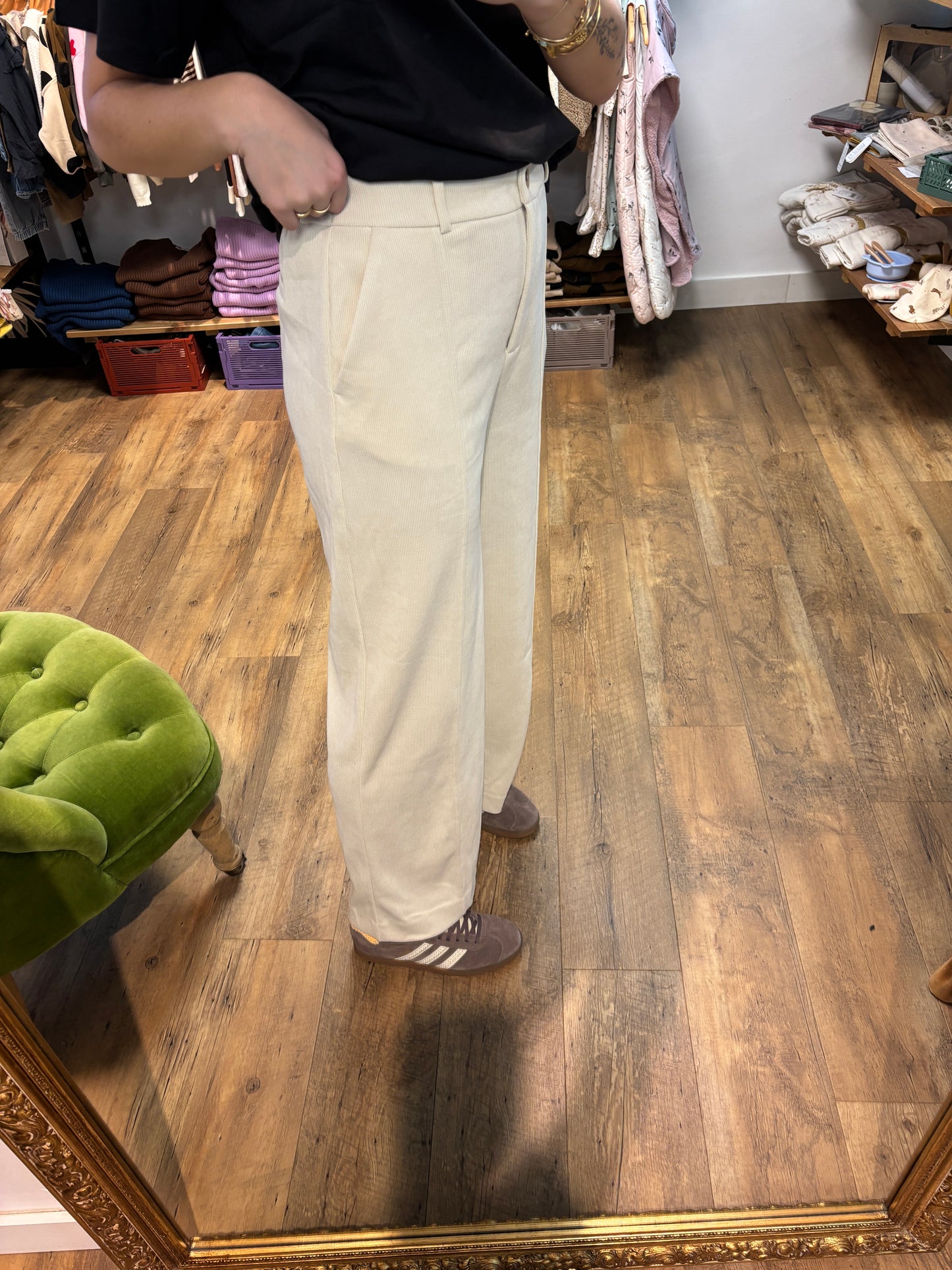 Pantalon Almond Milk - IHKATE CORDUROY WIDE PA