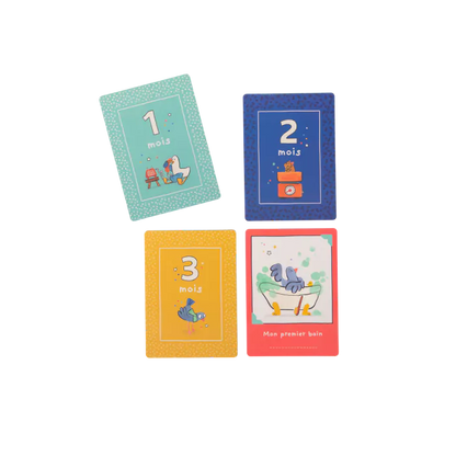 Cartes Mes 12 premiers mois Puce & Pilou - Moulin Roty