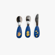 Set couverts silicone Puce & Pilou - Moulin Roty
