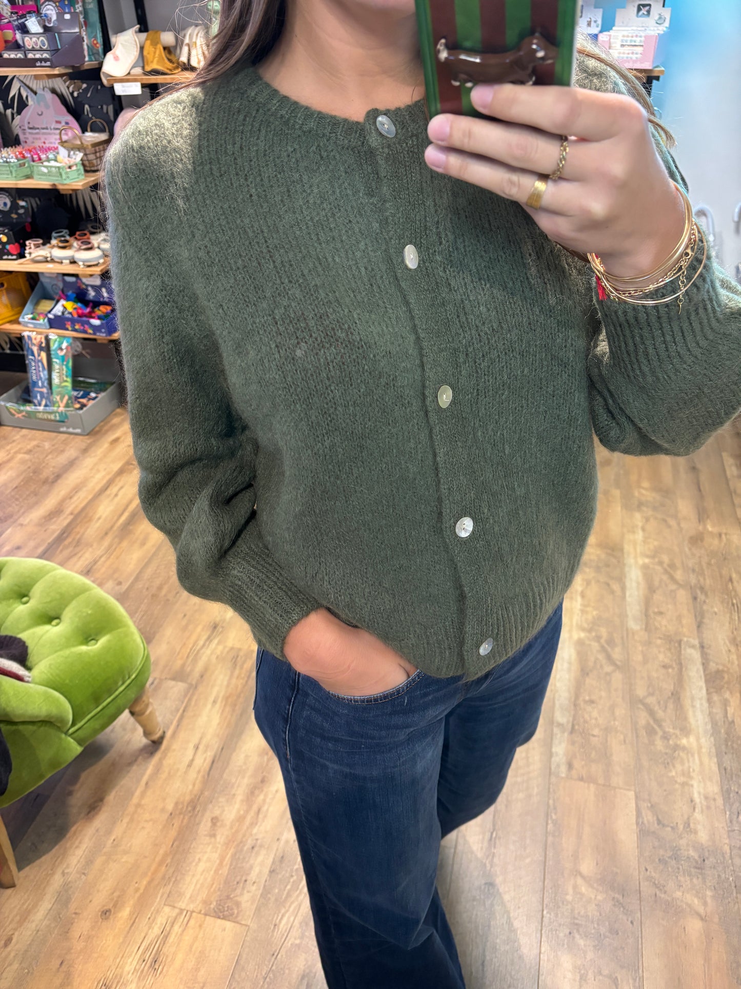 Gilet KAKI - Suzanne