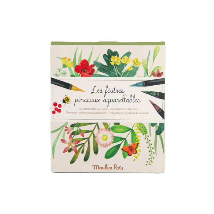 12 feutres aquarelle Le Jardin du Moulin - Moulin Roty