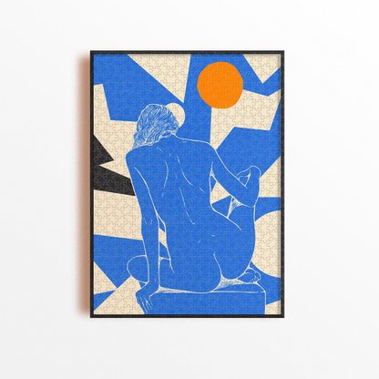 Puzzle 1000 pièces - Peau bleue