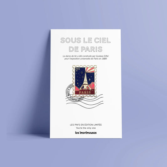 Pin’s Timbre Paris 7e - Sous le ciel de Paris
