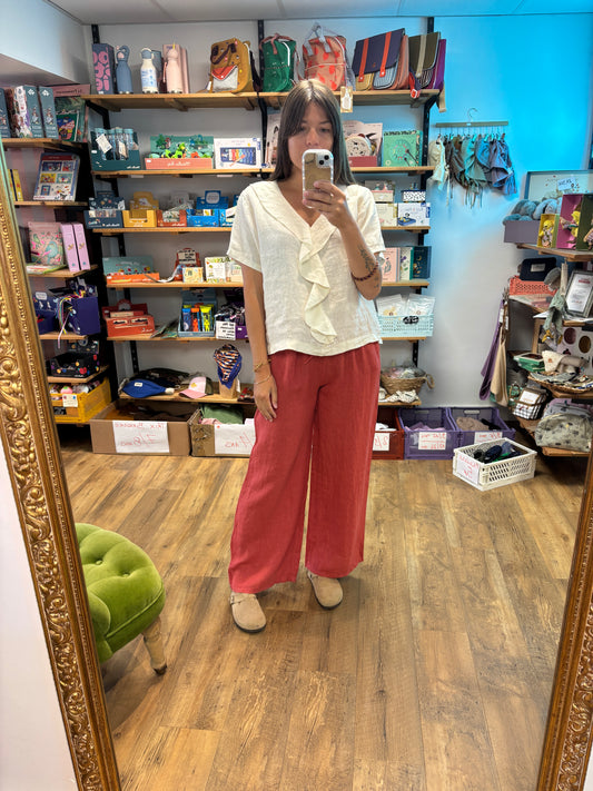 Pantalon lin ROSSETTO - K31299