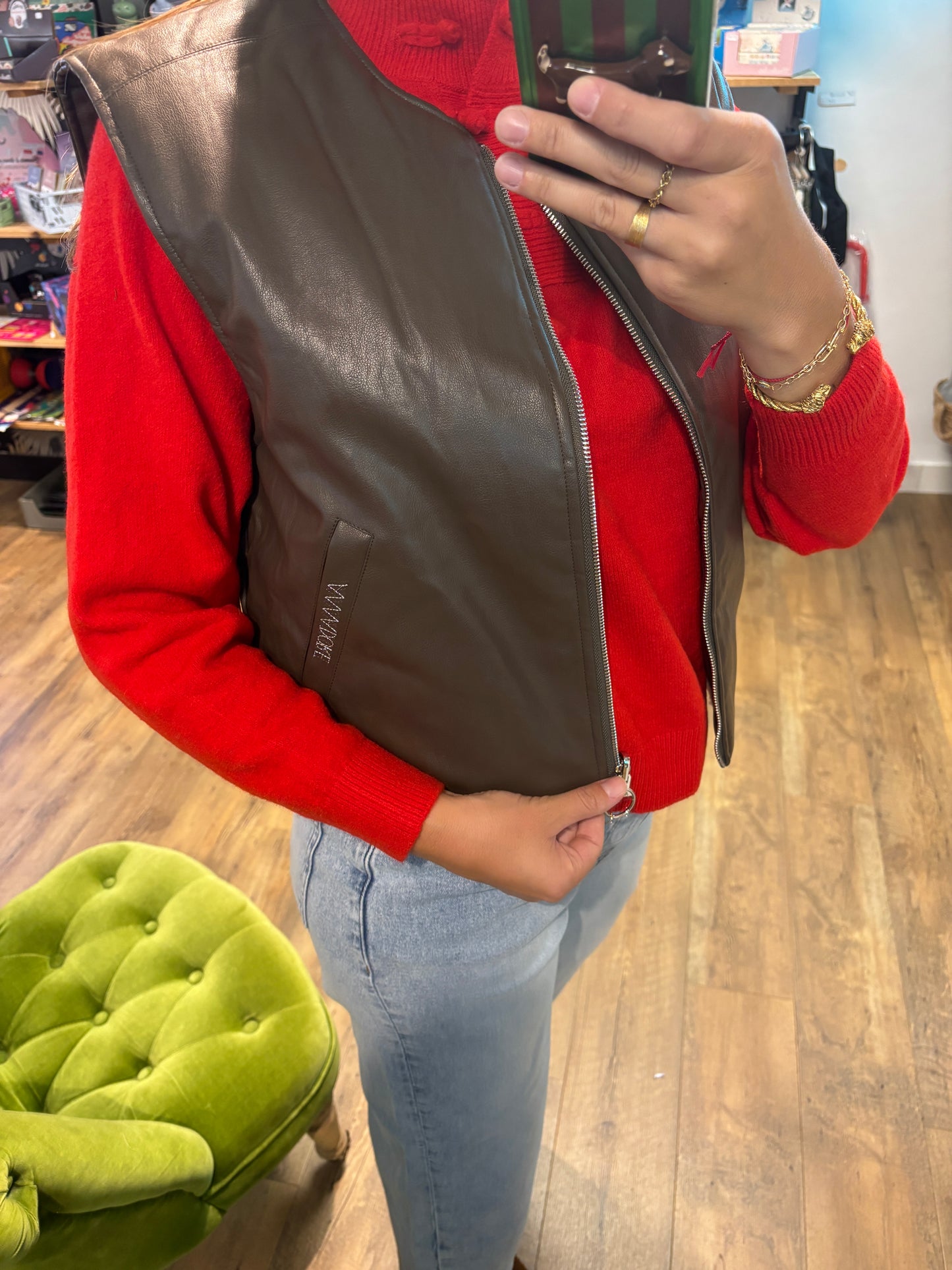 Veste reversible KAKI - Cecile