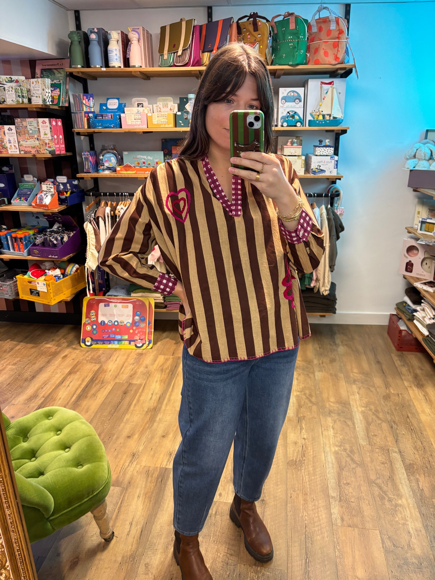 Blouse MARRON & BORDEAUX - 8925