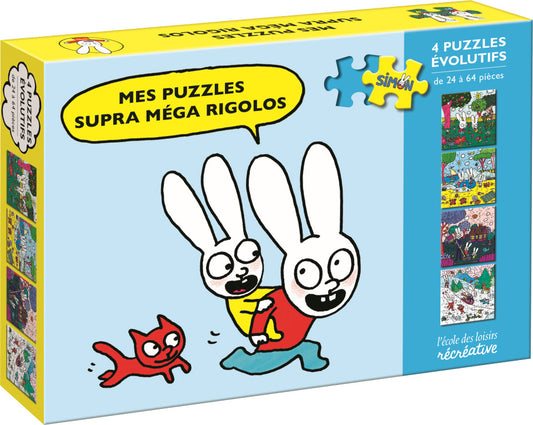 Puzzles évolutifs - Mes puzzles Supra Méga Rigolos ! - Ecole des loisirs