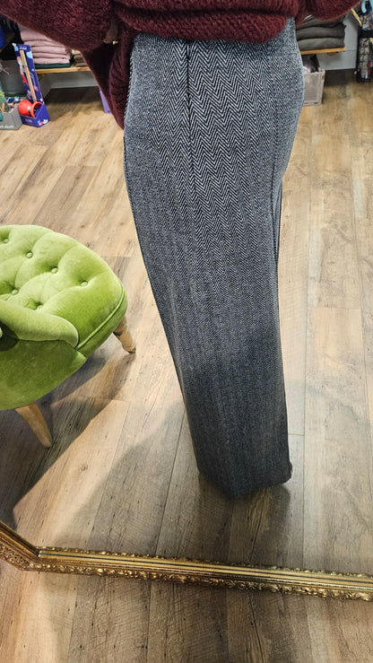 Pantalon BLACK/WHITE - Ihkate Jacquard