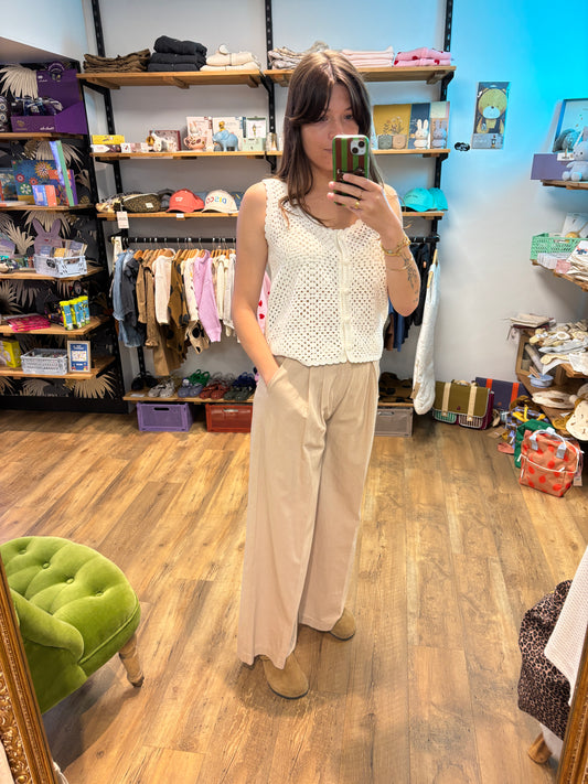 Pantalon ecru - KIRK